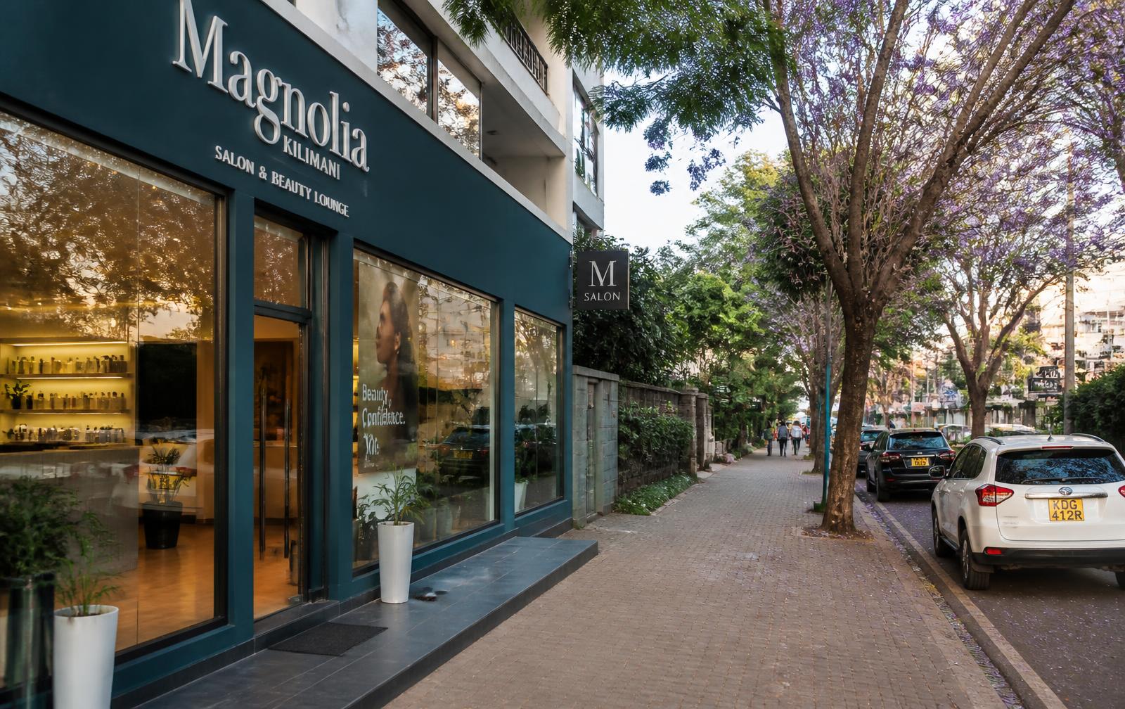 The Nano Salon storefront on Argwings Kodhek Road, Kilimani, Nairobi
