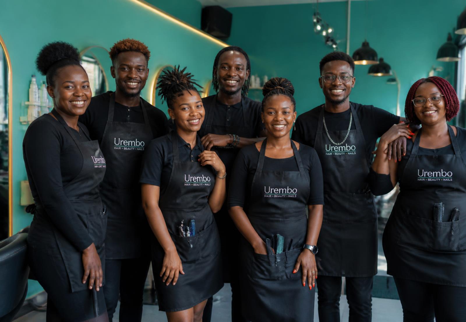 The Nano Salon team of stylists, barbers and nail artists in Kilimani